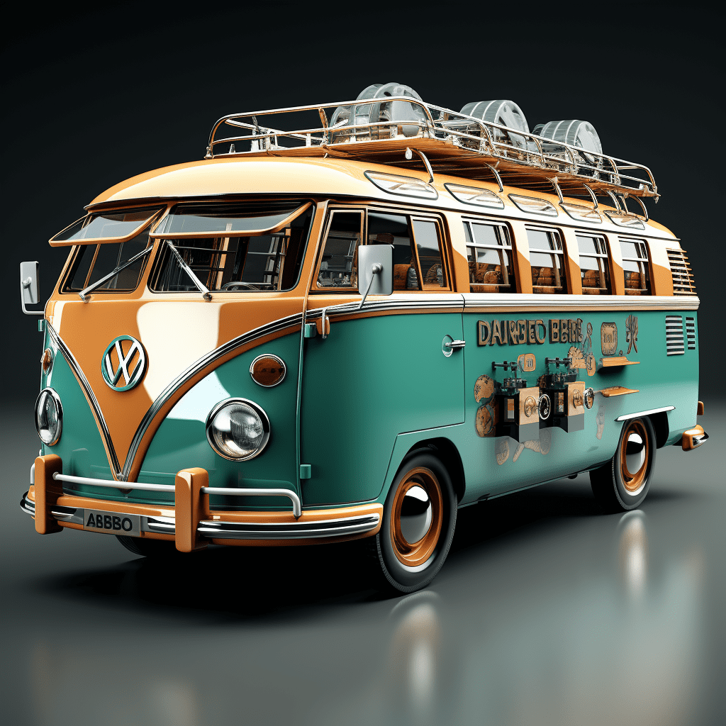 3ds Max created model of the bus